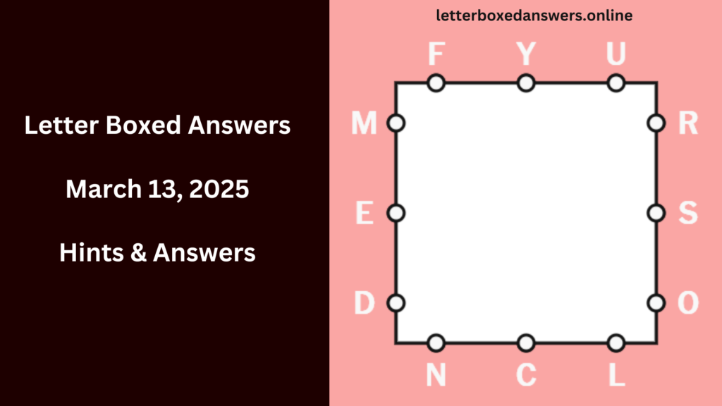 letter boxed answers 13 march