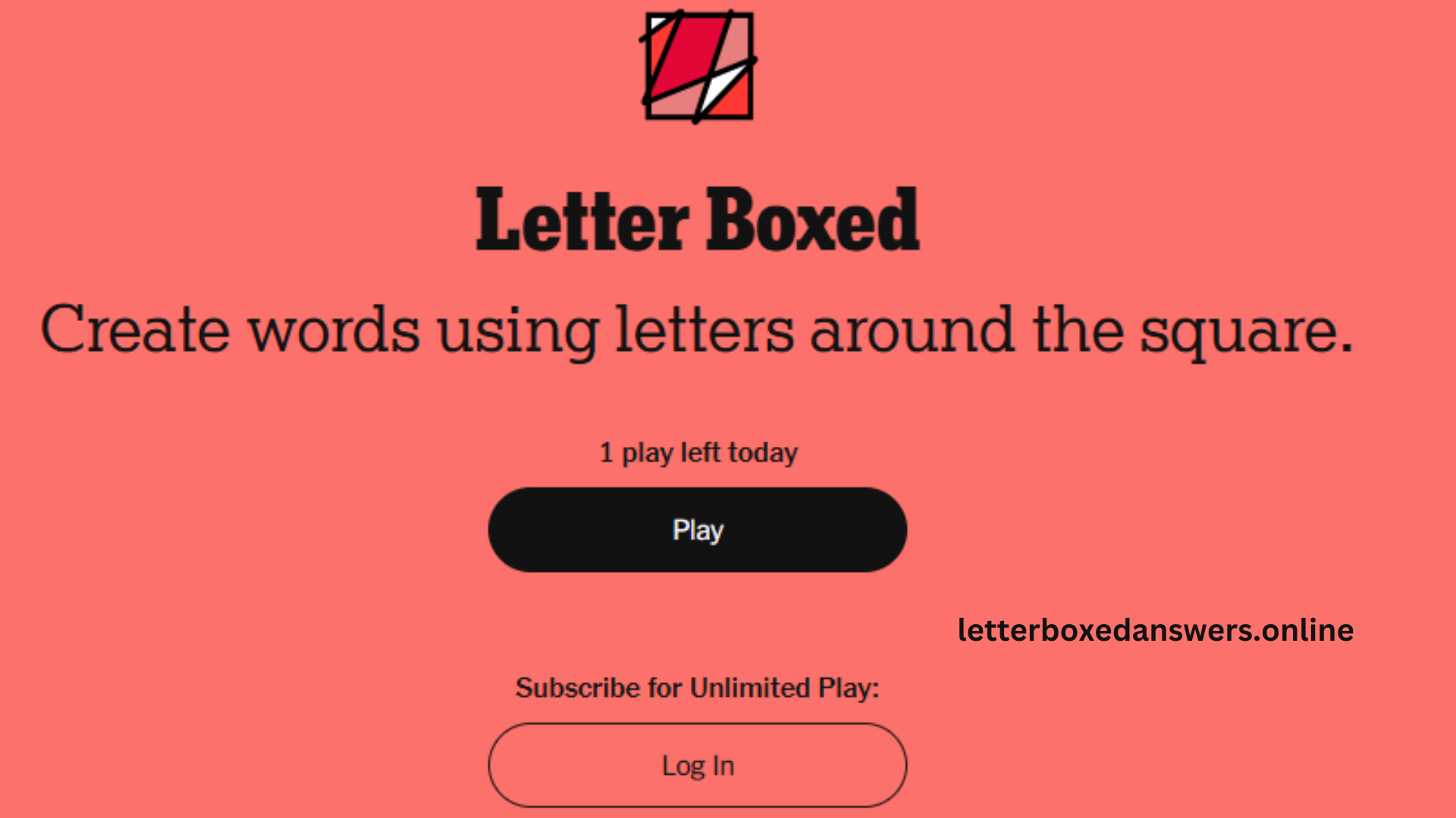 letter boxed answers