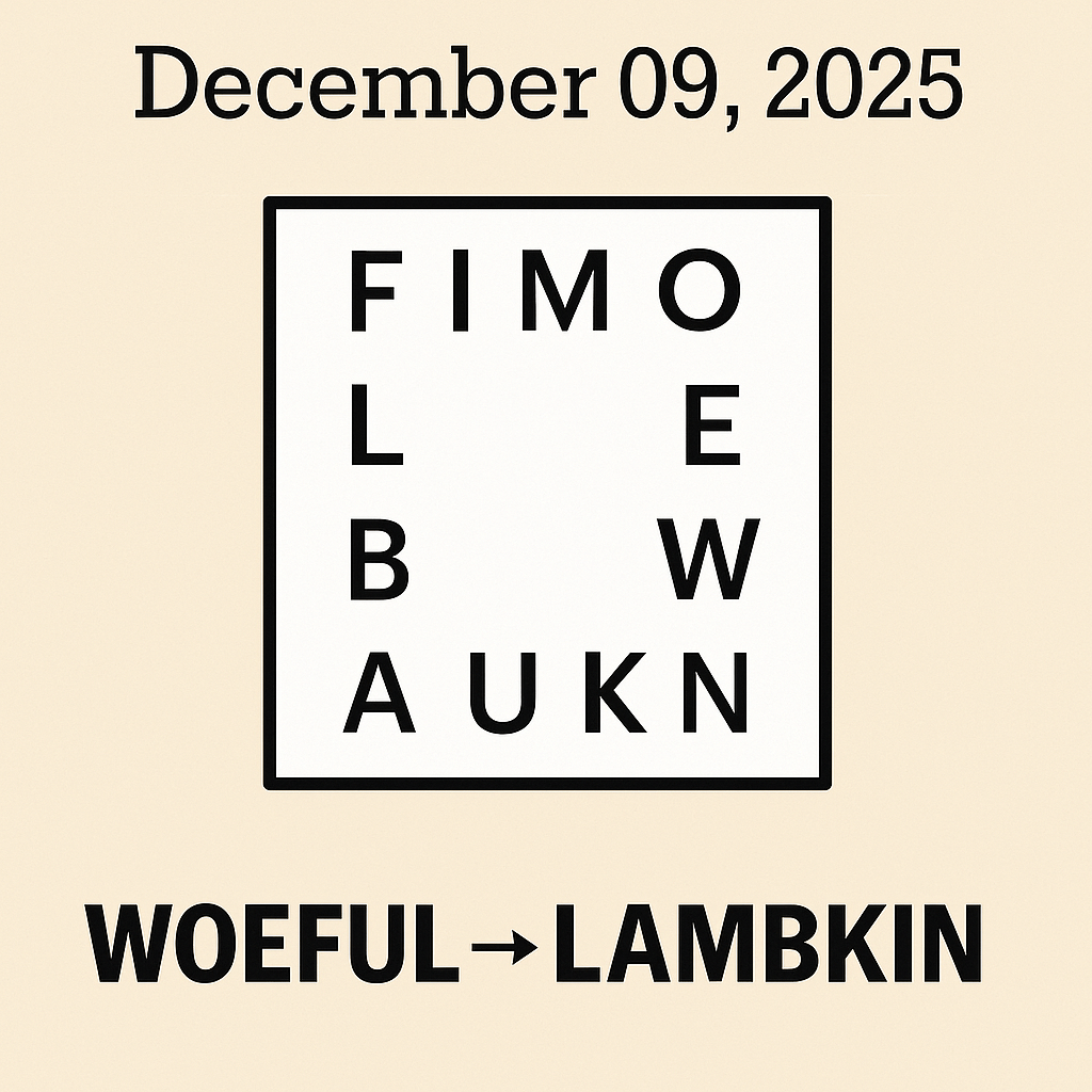Dec. 9 Letter Boxed Answers